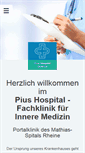 Mobile Screenshot of piushospital.de