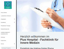 Tablet Screenshot of piushospital.de